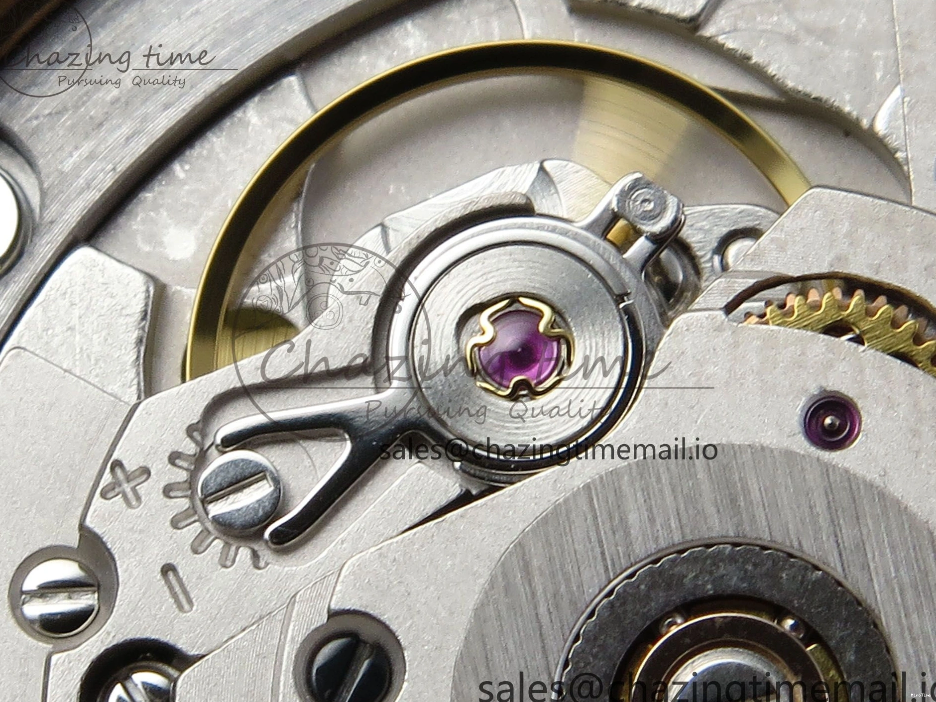 MiroTime 0314 DayDate 40 YG QF 1:1 Best Edition Pink Diamonds Dial Diamonds Bezel on President Bracelet A2836 V5 (Gain Weight) ZipUp 488